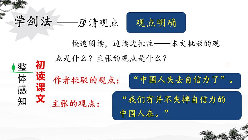 初中语文人教部编版九年级上册 18 中国人失掉自信力了吗 课件07