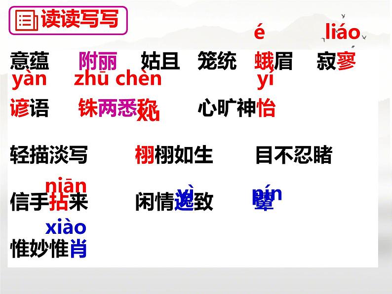 初中语文人教部编版九年级下册 15 无言之美 课件第5页