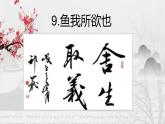 部编版九年级下册第九课鱼我所欲也课件