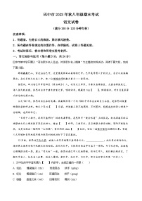 四川省巴中市2023-2024学年八年级上学期期末语文试题（解析版）