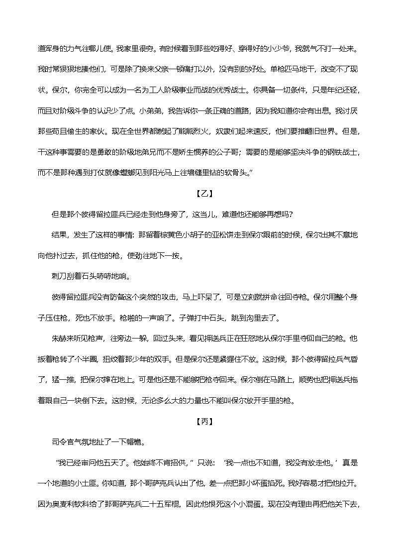 2024年中考九年级语文专题复习（专练）：名著导读4（含答案）第2页