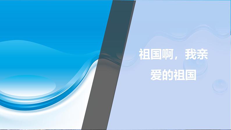 课件：部编版语文九年级下册第1课 祖国啊，我亲爱的祖国第1页
