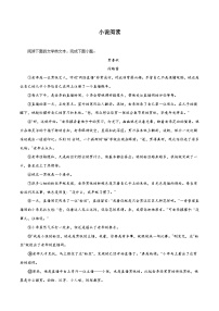 部编版初中语文七年级上册知识梳理与能力训练08 小说阅读（含解析）