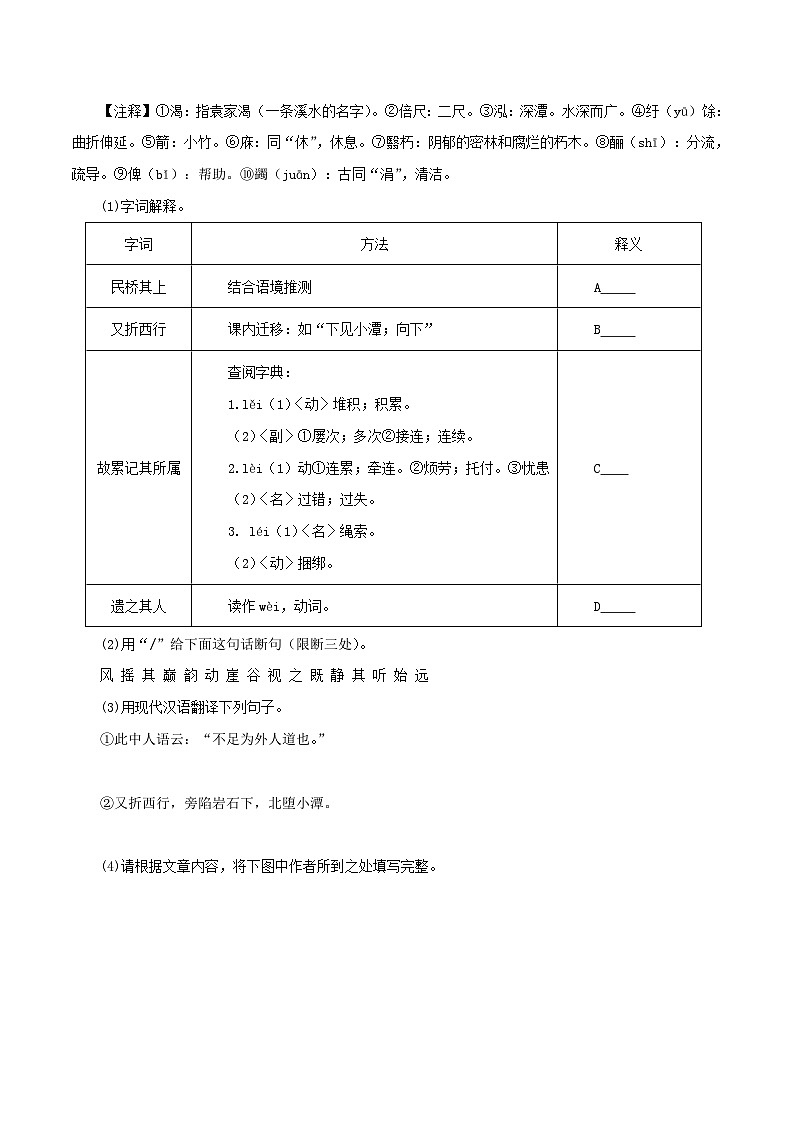 (江苏专用)初中语文八年级下册期中专题练习专题08  课外文言文阅读（拓展迁移）50题（原卷版）第3页