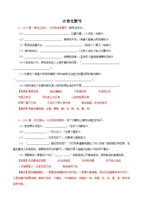 部编版初中语文七年级下册知识梳理与能力训练05 古诗文默写（含解析）