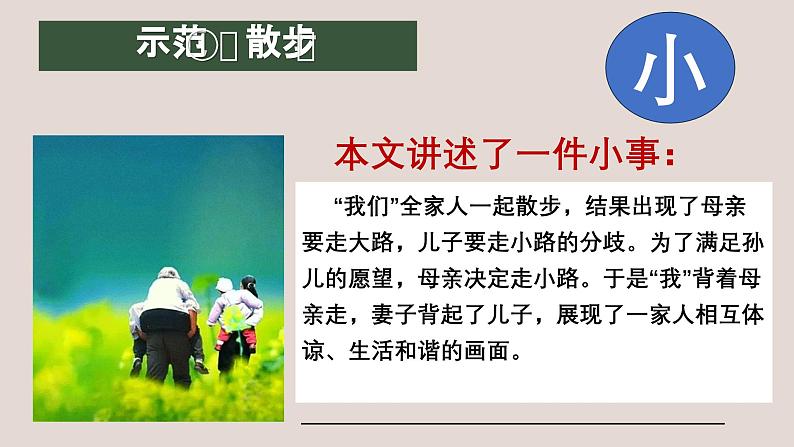 中考语文一轮复习作文高分技巧点拨课件第3讲 审题立意之以小见大第4页