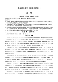 中考语文适应性模拟试卷（湖北武汉卷）（2份，原卷版+解析版）