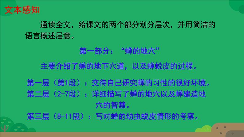 初中语文人教部编版八年级上册 21  蝉  课件第6页