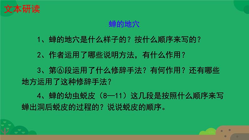 初中语文人教部编版八年级上册 21  蝉  课件第8页