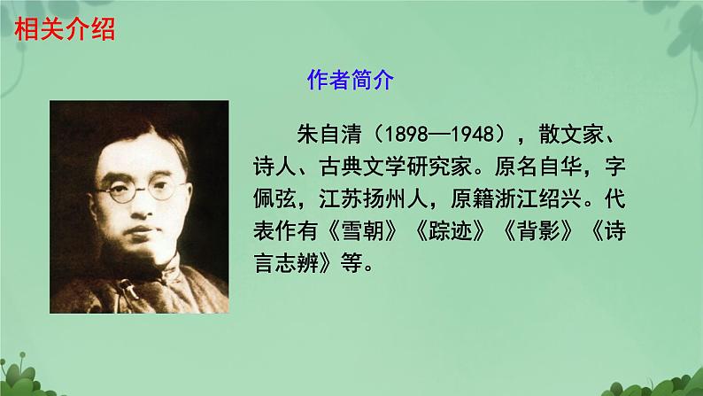 初中语文人教部编版八年级上册 14 背影   课件第3页