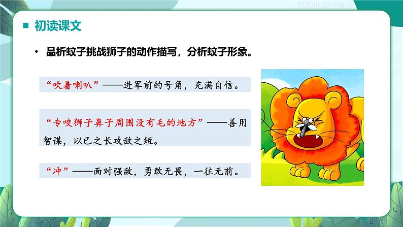 统编版语文七年级上册（2024）第24课《蚊子和狮子》课件第6页