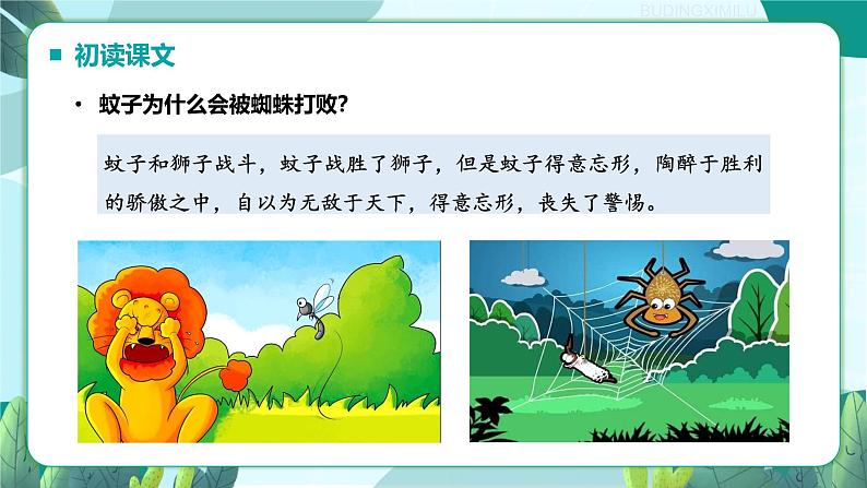 统编版语文七年级上册（2024）第24课《蚊子和狮子》课件第8页