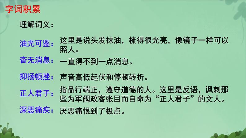 初中语文人教部编版八年级上册 藤野先生   课件第5页