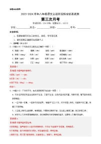 【第三次月考】2023-2024学年八年级语文上册阶段性培优测试卷(解析版)-A4