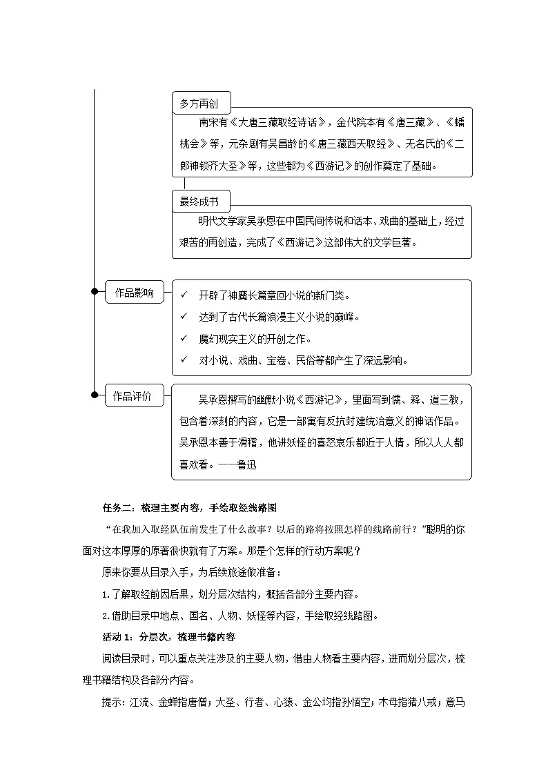 初中语文人教部编版七年级上册《西游记》导读课 教案第3页