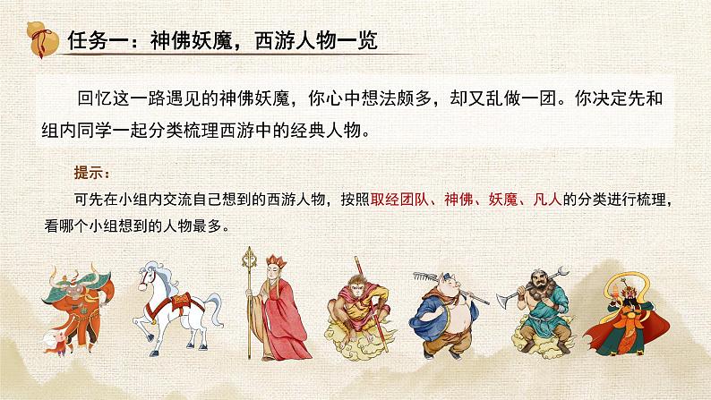 初中语文人教部编版七年级上册《西游记》人物群像主题交流课 课件第4页