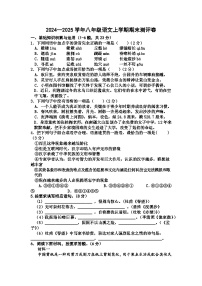 期末复习测评卷-2024-2025学年统编版语文八年级上册