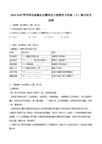 2024-2025学年河北省衡水市冀州区六校联考七年级（上）期中语文试卷（含详细答案解析）