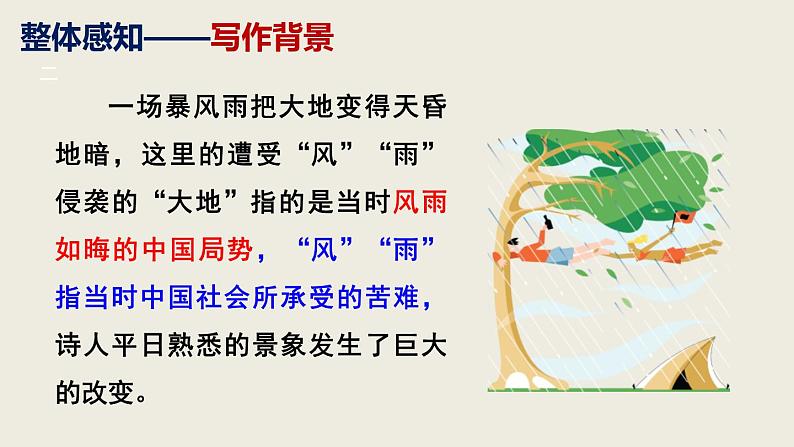 部编版九下语文第3课《短诗五首》之《风雨吟》同步课件第7页