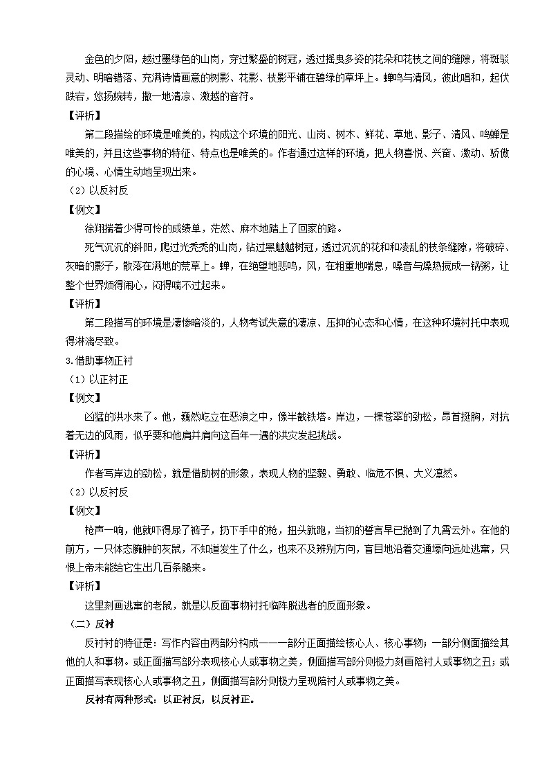 中考语文  复习作文中常见的写作手法教案第3页