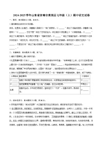 2024-2025学年山东省济南市莱芜区七年级（上）期中语文试卷（含详细答案解析）
