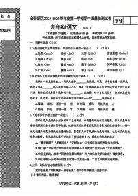 辽宁省大连市金普新区2024-2025学年九年级上学期期中语文试题