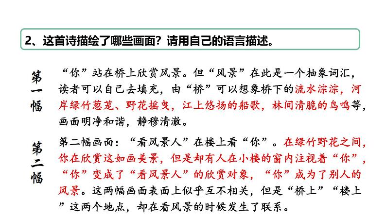 人教部编版（2024）九年级语文下册3.3断章课件第6页