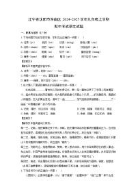 2024-2025学年辽宁省沈阳市浑南区九年级(上)期中语文试卷(解析版)