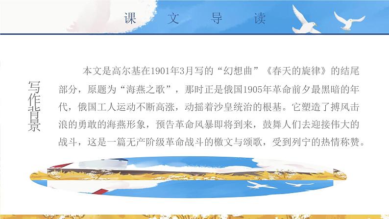 人教部编版（2024）九年级语文下册4海燕课件第5页
