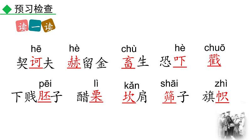 人教部编版（2024）九年级语文下册6变色龙第一课时课件第7页
