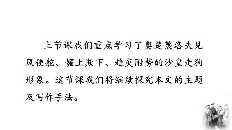 人教部编版（2024）九年级语文下册6变色龙第二课时课件第2页