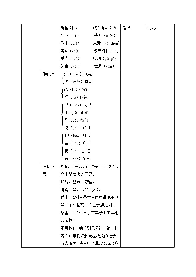 2024-2025学年统编版语文七年级上册 22 皇帝的新装 教案1第3页