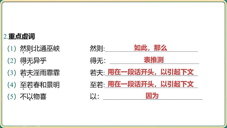 2025年中考语文二轮专题复习-《九年级上册教材篇文言文基础通关及词句篇迁移练》课件第8页