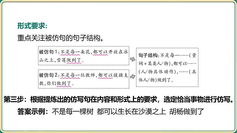 2025年中考语文二轮专题复习-考点5 仿写与对联  课件第5页