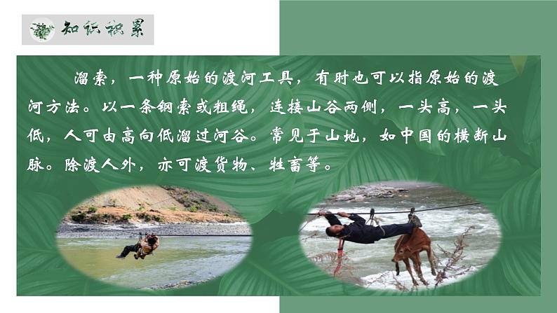 人教部编版初中语文九年级上册 《7.溜索》课件第8页