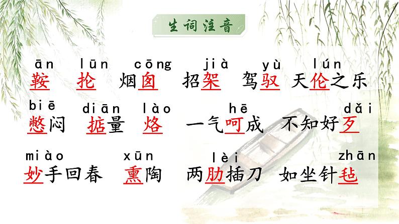 人教部编版初中语文九年级上册 《8.蒲柳人家》课件第7页