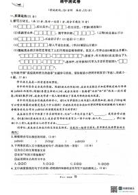 广东省湛江市雷州市第八中学2024-2025学年七年级上学期11月期中语文试题
