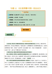 2025年中考语文复习知识清单专题12《红星照耀中国》《昆虫记》(13份思维导图+2部名著梳理+7种突破易混易错法)(原卷版+解析)