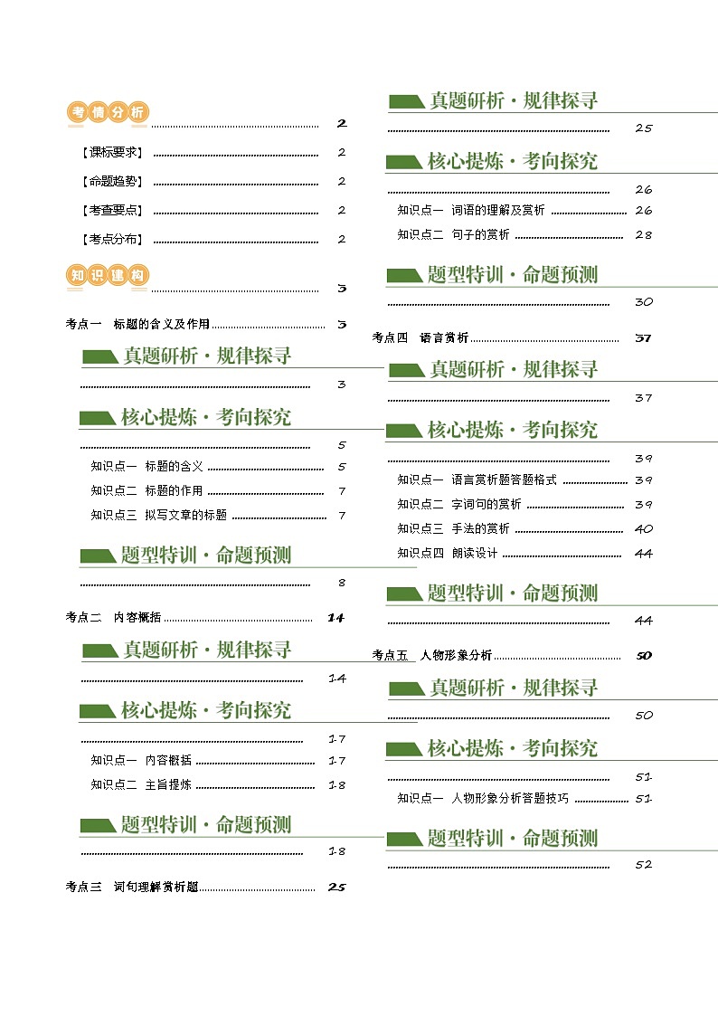 中考语文二轮复习讲练测(浙江专用)专题12散文阅读(五种类型题)(讲练)(原卷版+解析)第2页