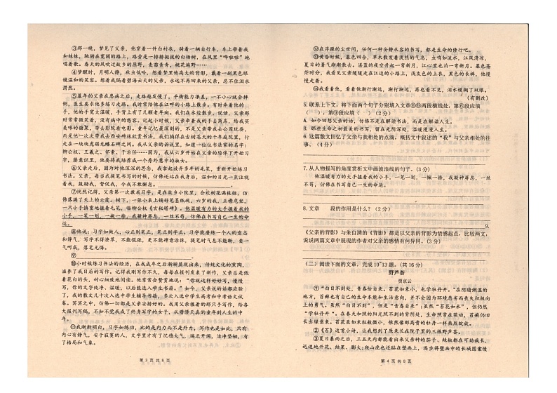 河南省驻马店市西平县第一初级中学2024-2025学年八年级上学期12月月考语文试题第2页