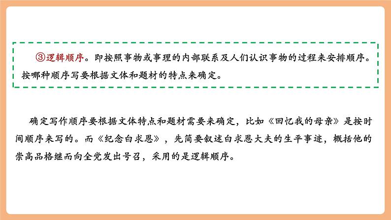第四单元 写作 思路要清晰 课件第8页