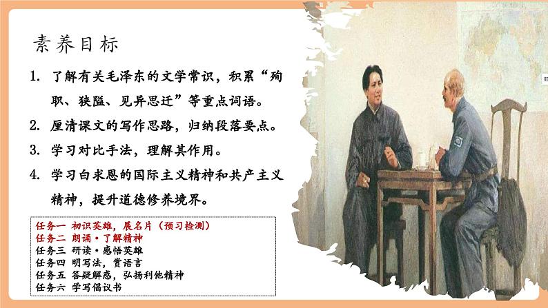 第13课 纪念白求恩 第1课时 课件第3页