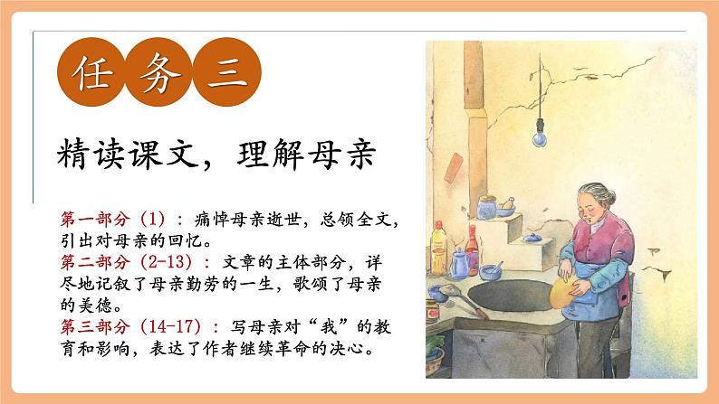 第14课 回忆我的母亲 第2课时 课件第3页