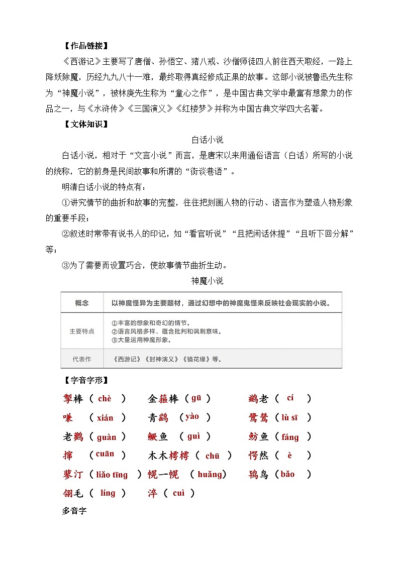 第21课 小圣施威降大圣 教学设计第2页