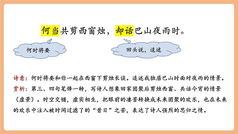 第六单元 课外古诗词 夜雨寄北 课件第8页