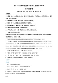 湖南省长沙市一中集团2024-2025学年九年级上学期期中语文试题（解析版）-A4