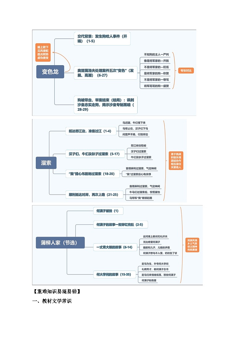 统编版九年级下册语文期末复习：第二单元考点梳理（含练习题及答案）第2页