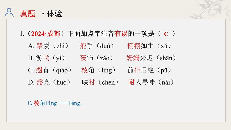 专题一  字音字形（课件）-【中考新动向】2025年中考语文一轮复习备考系列第3页