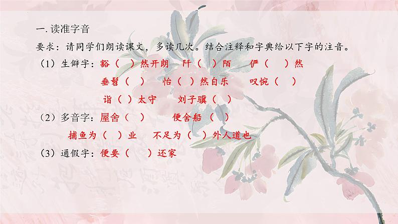 3.9 《桃花源记》公开课课件-2024-2025学年八年级语文下册同步备课精选课件（统编版）第7页