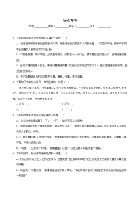 期末专题复习：标点符号-2024-2025学年八年级语文上学期期末专项练习（统编版）